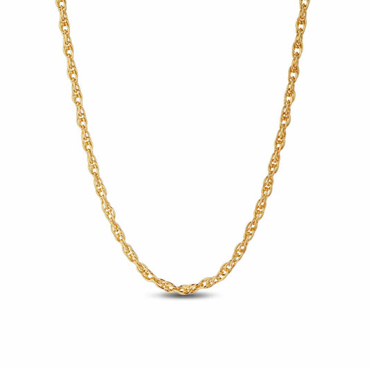 gona- Sterling Silver Link Chain Necklace In 14K Gold Plated