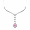 [💥As @JeannieBASMR's Pick] Rosy Teardrop Tarnish-resistant Silver Pendant Necklace In White Gold Plated