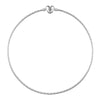 Sterling Silver Classic Bamboo Chain Necklace In Silver Plated