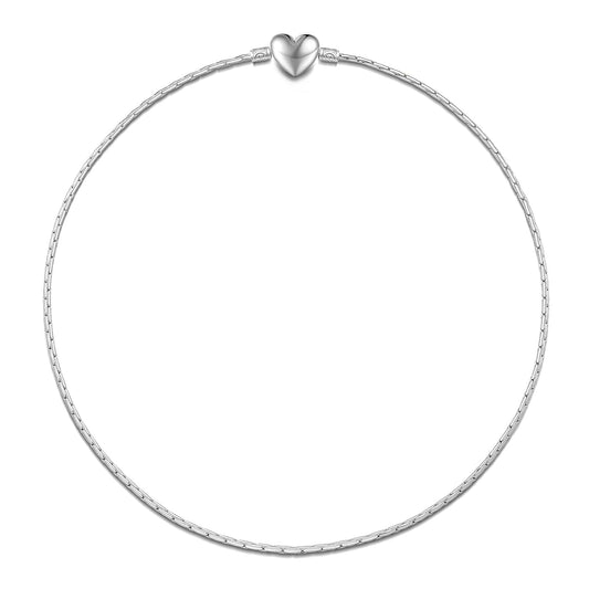 gona- Sterling Silver Classic Bamboo Chain Necklace In Silver Plated