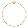 Sterling Silver Classic Bamboo Chain Necklace In 14K Gold Plated