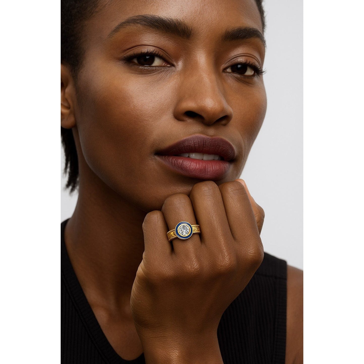 IGI Certified Lab-Grown Round Brilliant Cut Diamond - Solitaire Classic Engagement Ring 14K Yellow Gold Plated (Includes IGI Certification from International Gemological Institute)