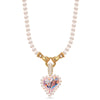 Love's Pearl Tarnish-resistant Silver Pearl Necklace Set In 14K Gold Plated