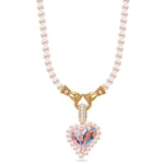 Love's Pearl Tarnish-resistant Silver Pearl Necklace Set In 14K Gold Plated