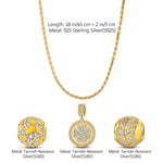 Sterling Silver Autumn at Versailles Necklace Set With Enamel In 14K Gold Plated