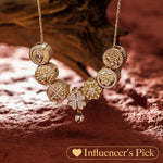 [💥As @evy_onelove's Pick] Sterling Silver Memories of Versailles Necklace Set With Enamel In 14K Gold Plated