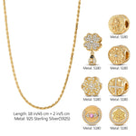 [💥As @evy_onelove's Pick] Sterling Silver Memories of Versailles Necklace Set With Enamel In 14K Gold Plated