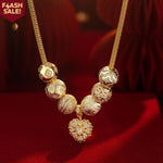 Sterling Silver Autumn Garden Necklace Set With Enamel In 14K Gold Plated