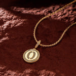 Sterling Silver Lucky Number Necklace Set In 14K Gold Plated