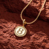 Sterling Silver Lucky Number Necklace Set In 14K Gold Plated