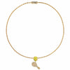 Sterling Silver Braided Knot Rope Choker Necklace Allure of Tennis Charms Necklace Set With Enamel In 14K Gold Plated