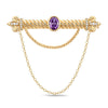 Solemn Fairness Tarnish-resistant Silver Brooch In 14K Gold Plated