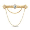 Solemn Fairness Tarnish-resistant Silver Brooch In 14K Gold Plated