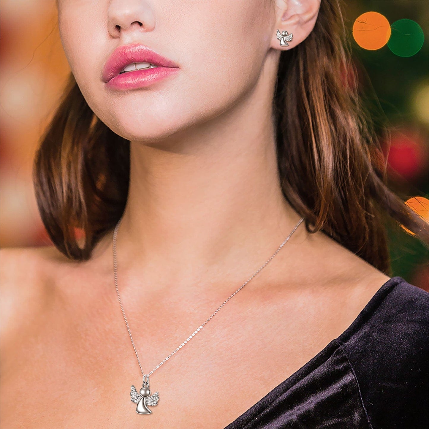 Pamper Fan Exclusive: Spend Over $99 In A Single Purchase To Get This Sterling Silver Little Angel Necklace In White Gold Plated For FREE - (Ships With Order, No Need To Add To Cart)