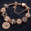 [💥As @evy_onelove's Pick] Memories Of Versailles Tarnish-resistant Silver Charms Bracelet Set With Enamel In Rose Gold Plated (Includes bracelet and all charms shown)