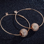 Shining Charms Tarnish-resistant Silver Charms Earrings Set In Rose Gold Plated
