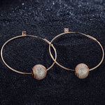 Shining Charms Tarnish-resistant Silver Charms Earrings Set In Rose Gold Plated