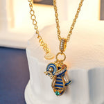 Summer Splendor Tarnish-resistant Silver Dangle Charms With Enamel In 14K Gold Plated
