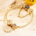 All-seeing Eye Tarnish-resistant Silver Charms In 14K Gold Plated - GONA