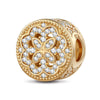 Amethyst Rainbow Tarnish-resistant Silver Charms With Enamel In 14K Gold Plated - GONA