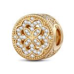 Amethyst Rainbow Tarnish-resistant Silver Charms With Enamel In 14K Gold Plated - GONA