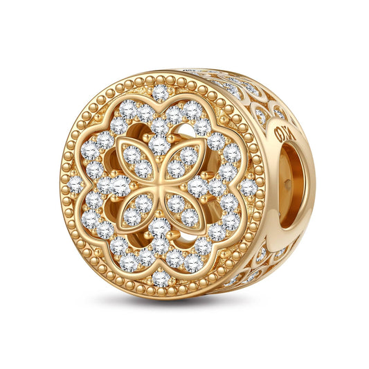 gona- Amethyst Rainbow Tarnish-resistant Silver Charms With Enamel In 14K Gold Plated - GONA