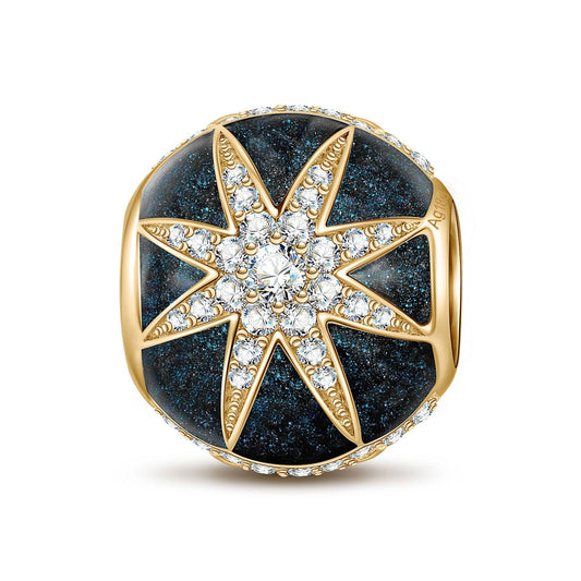 gona- Aurora Tarnish-resistant Silver Charms With Enamel In 14K Gold Plated - GONA