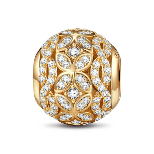 gona- Butterfly Dance Tarnish-resistant Silver Charms With Enamel In 14K Gold Plated - GONA