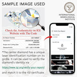 IGI Certified Oval Brilliant Cut Lab-Grown Diamond - Single Diamond (Includes IGI Certification from International Gemological Institute)